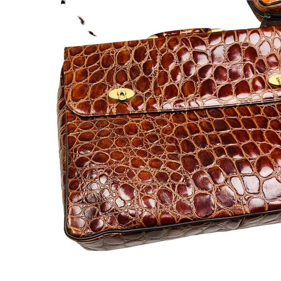 Rare Vintage Atelier Jeannette Leather Croc Embossed set made in Germany - Picture 2 of 16